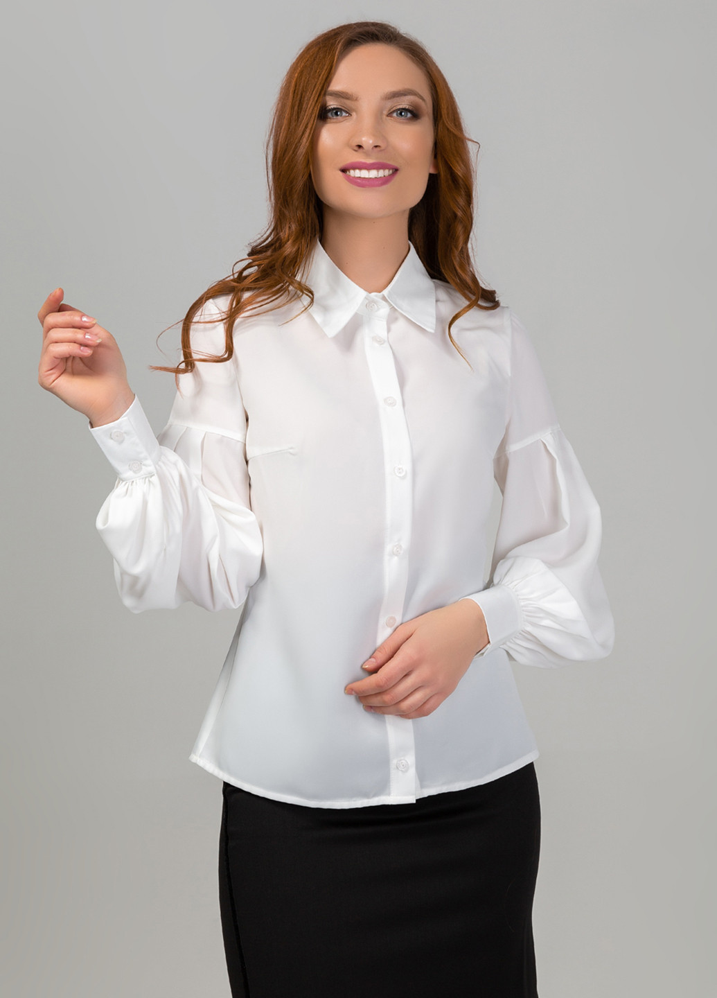 Біла демісезонна блуза Azuri