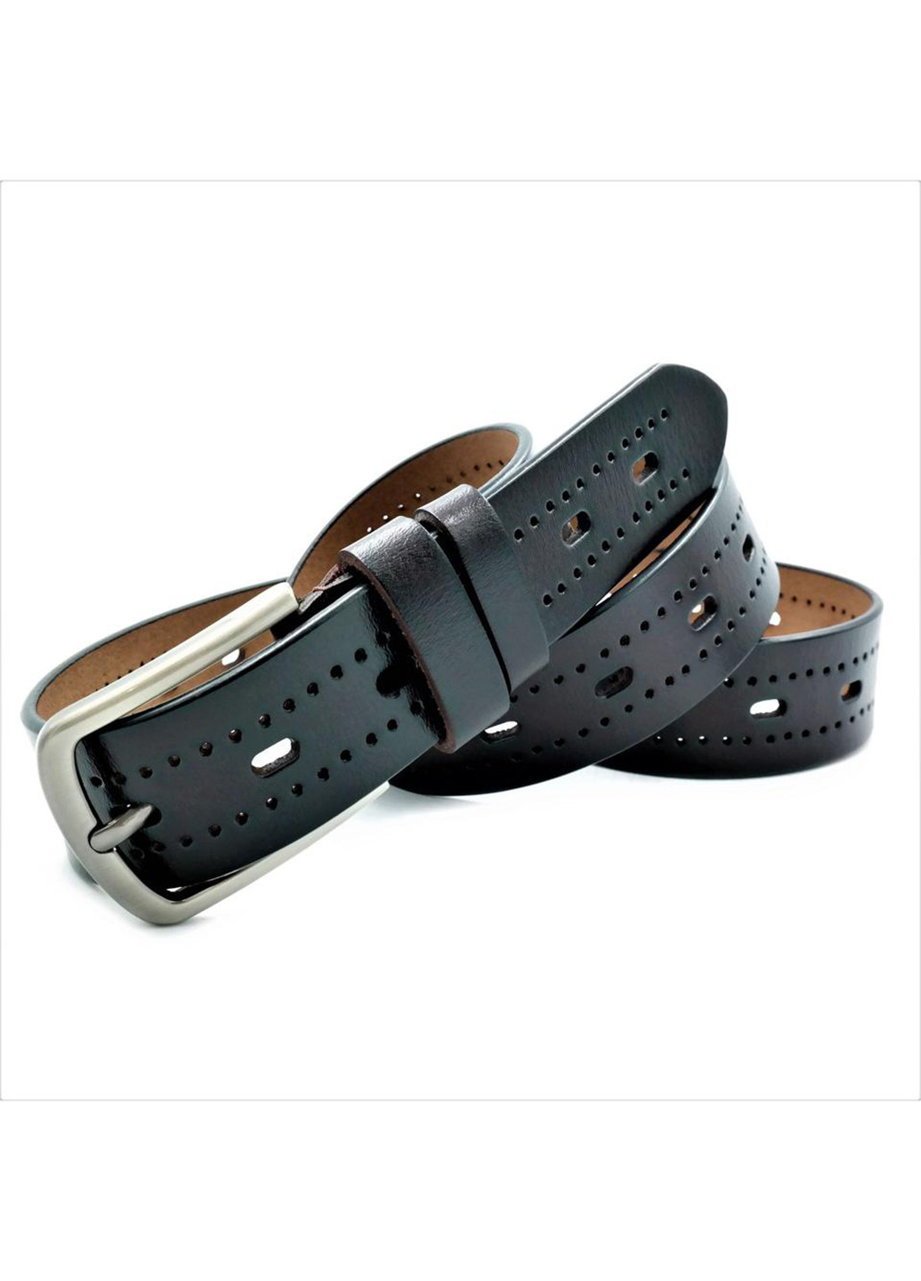 Жіночий шкіряний ремінь 110-115х3,3 см Le-Mon (254595088)