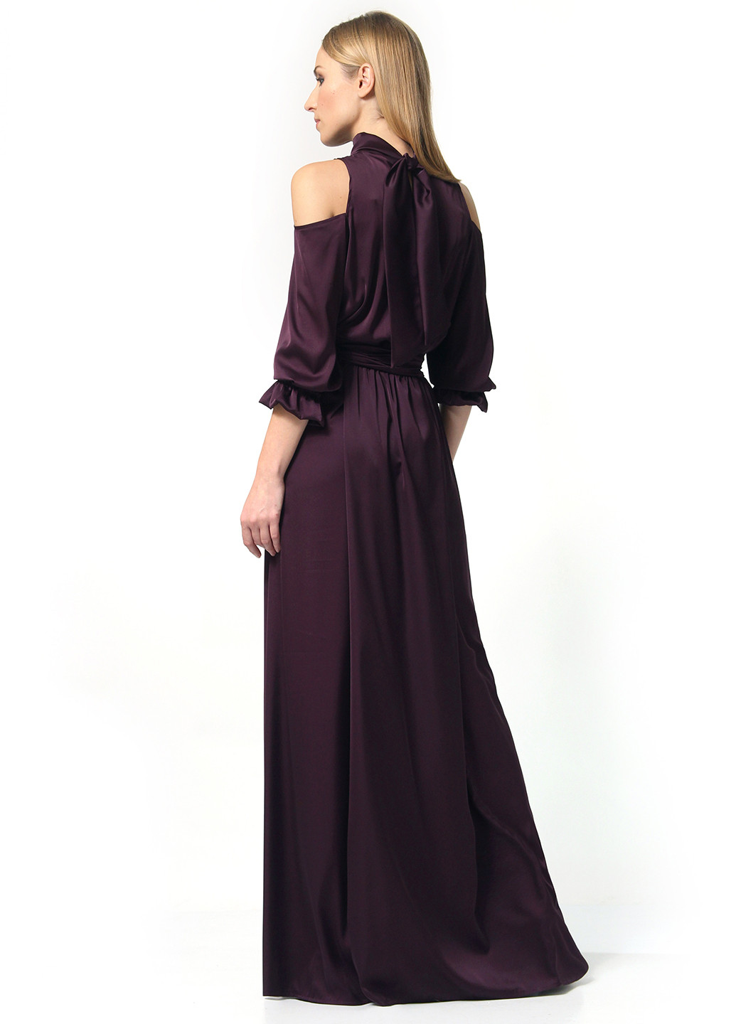 Фиолетовое вечернее платье в стиле ампир Lada Lucci однотонное