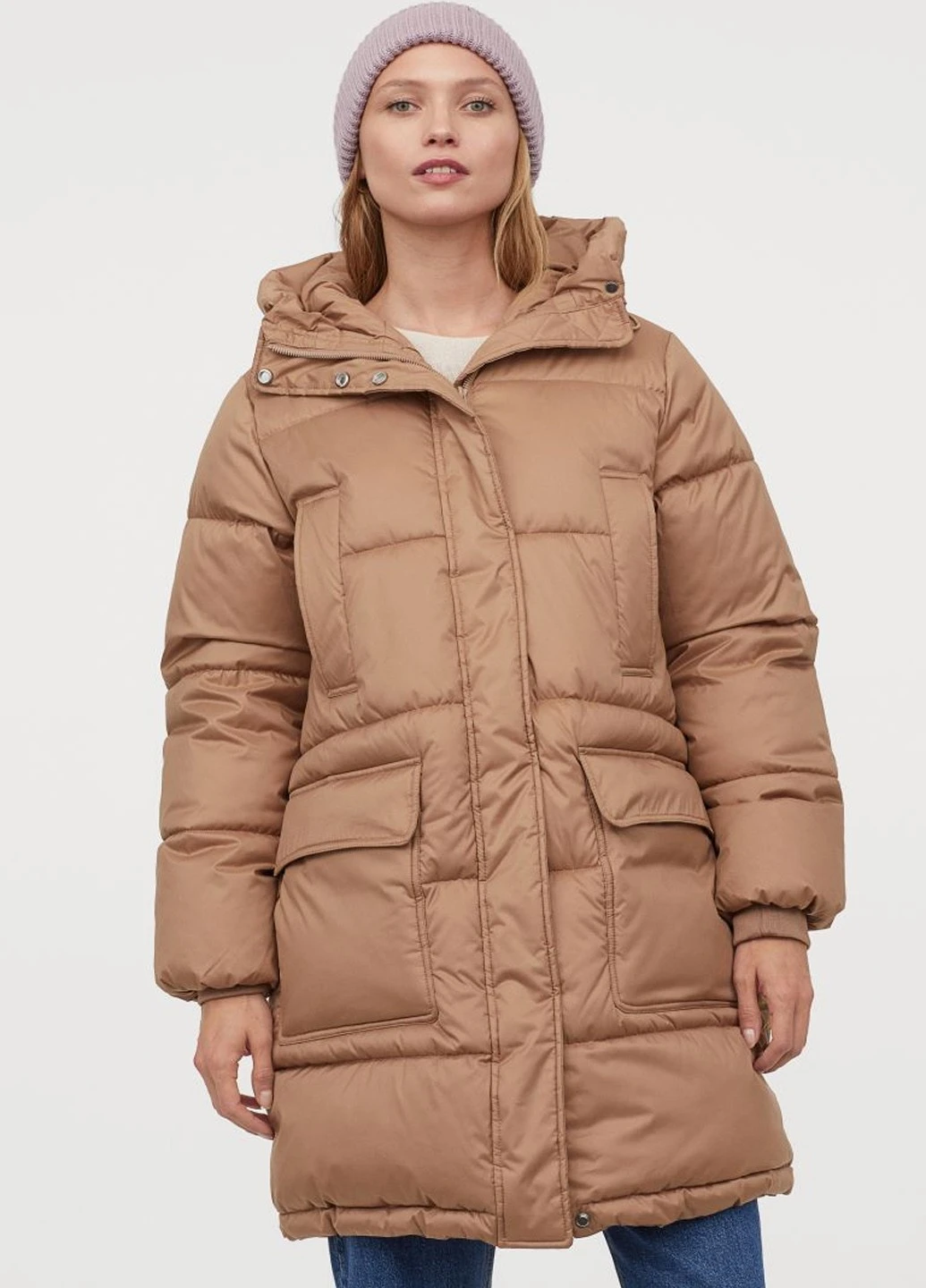 Бежева зимня куртка H&M