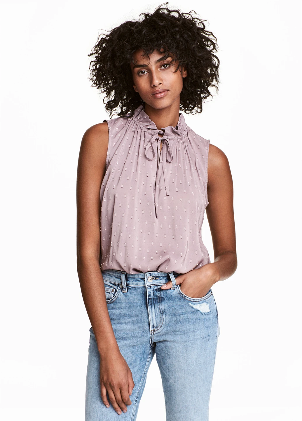 Бузкова блуза H&M
