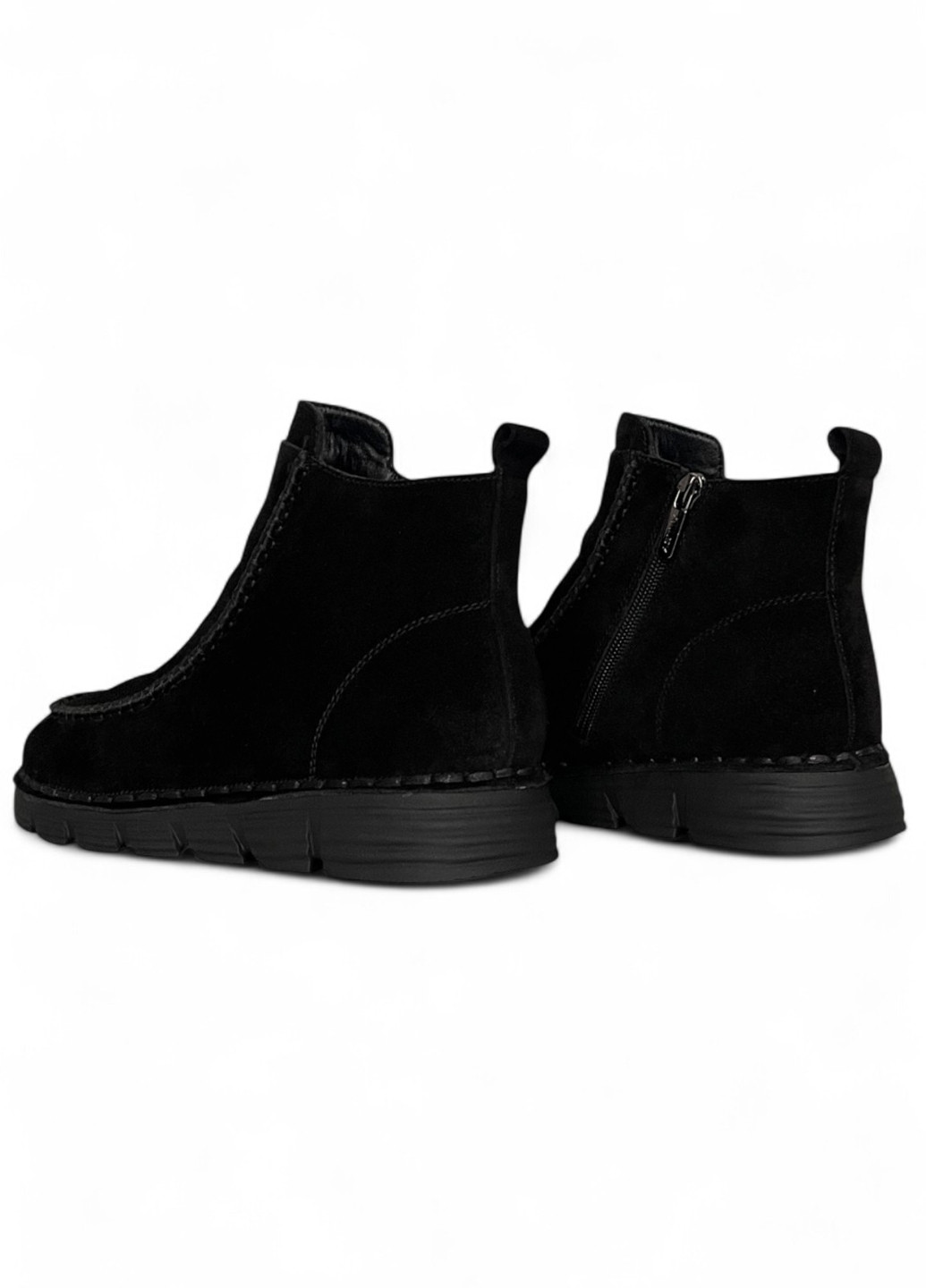 Зимние ботинки ALLSY с молнией из натуральной замши