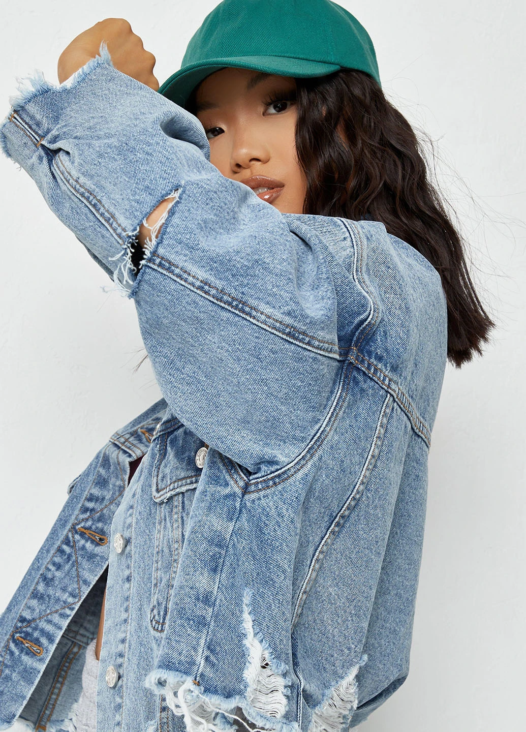 Синяя демисезонная куртка Missguided