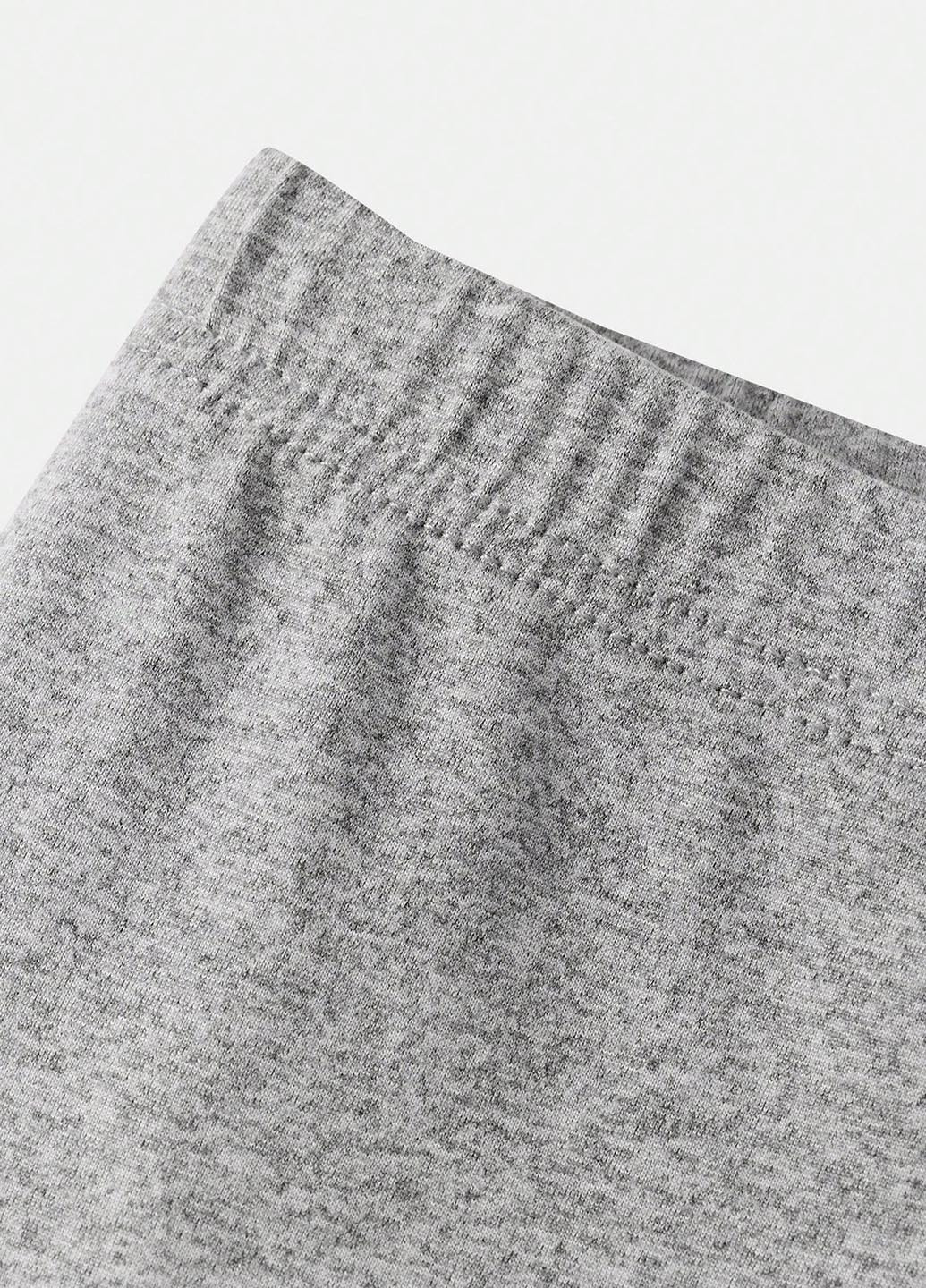 Серые демисезонные леггинсы SHEIN