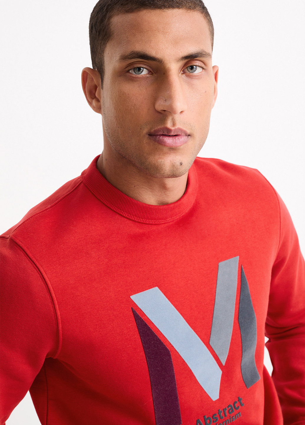 Червоний світшот C&A напис без декору (353322629)