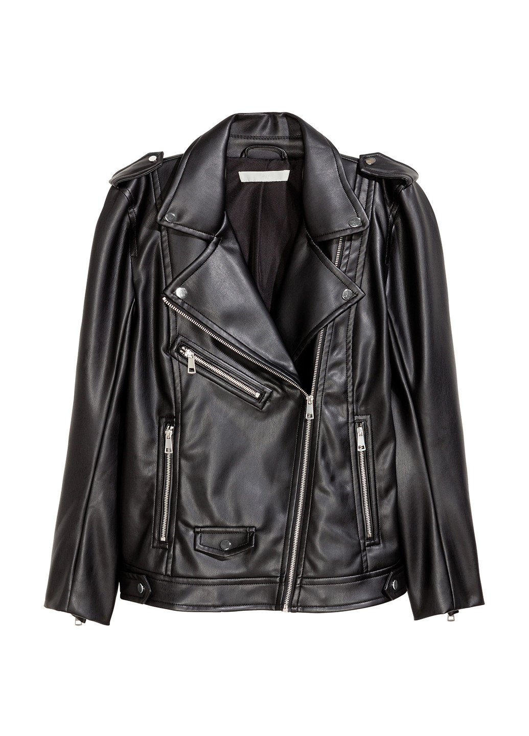 Черная демисезонная куртка H&M Модель