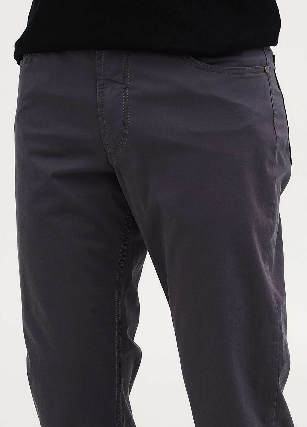 Темно-серые демисезонные регюлар фит джинсы Lagrand