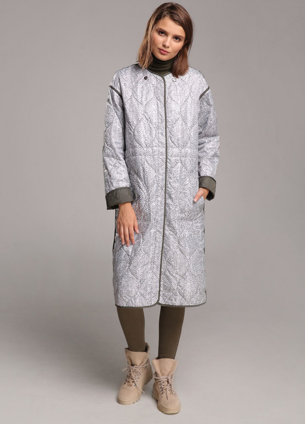 Комбинированная демисезонная куртка двусторонняя Alberto Bini