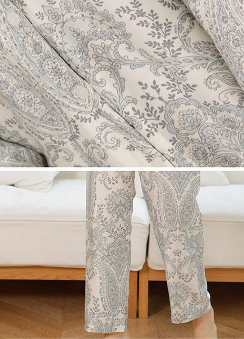 Молочна всесезон піжама жіноча india рубашка + брюки Berni Fashion 57985