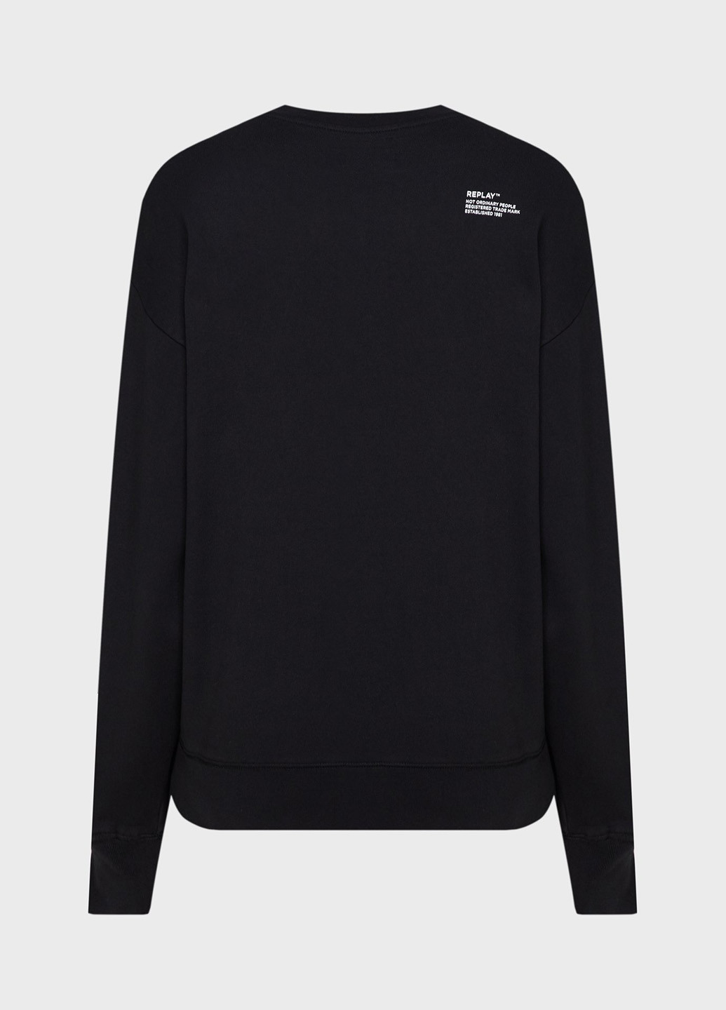 Черный свитшот Replay надпись нашивки (315063348)