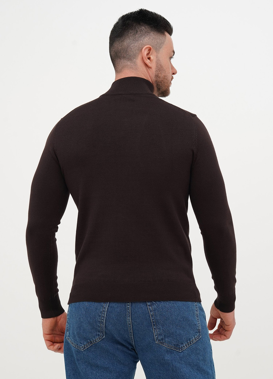 Темно-коричневый демисезонный свитер Trend Collection