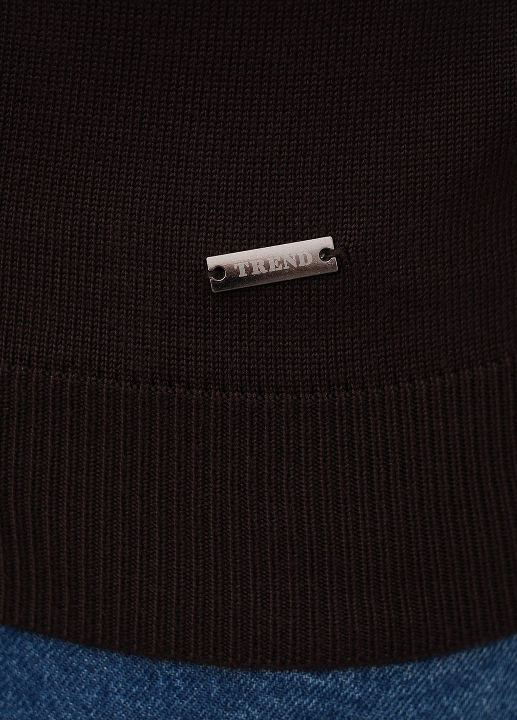 Темно-коричневый демисезонный свитер Trend Collection