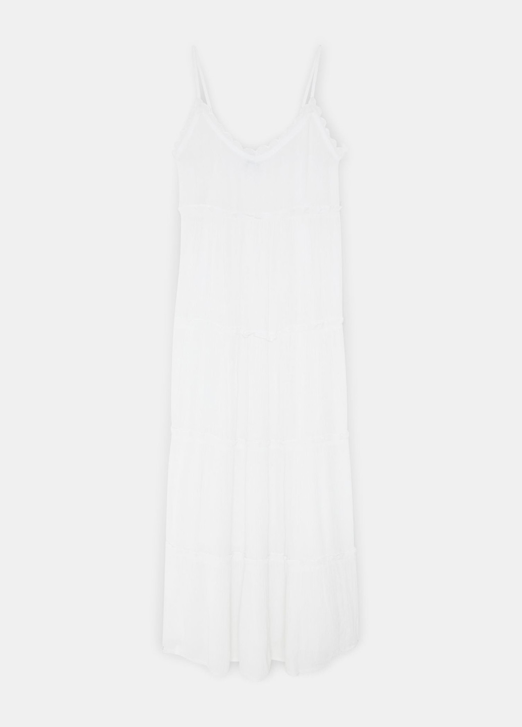 Белое кэжуал платье с открытыми плечами Jennyfer однотонное