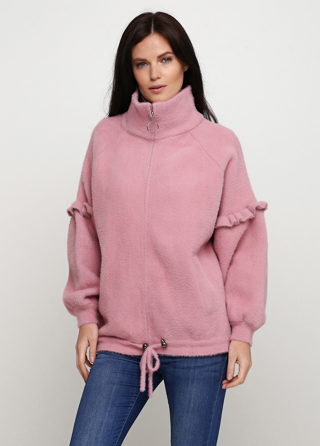 Розовое Кэжуал полупальто Basconi однотонное