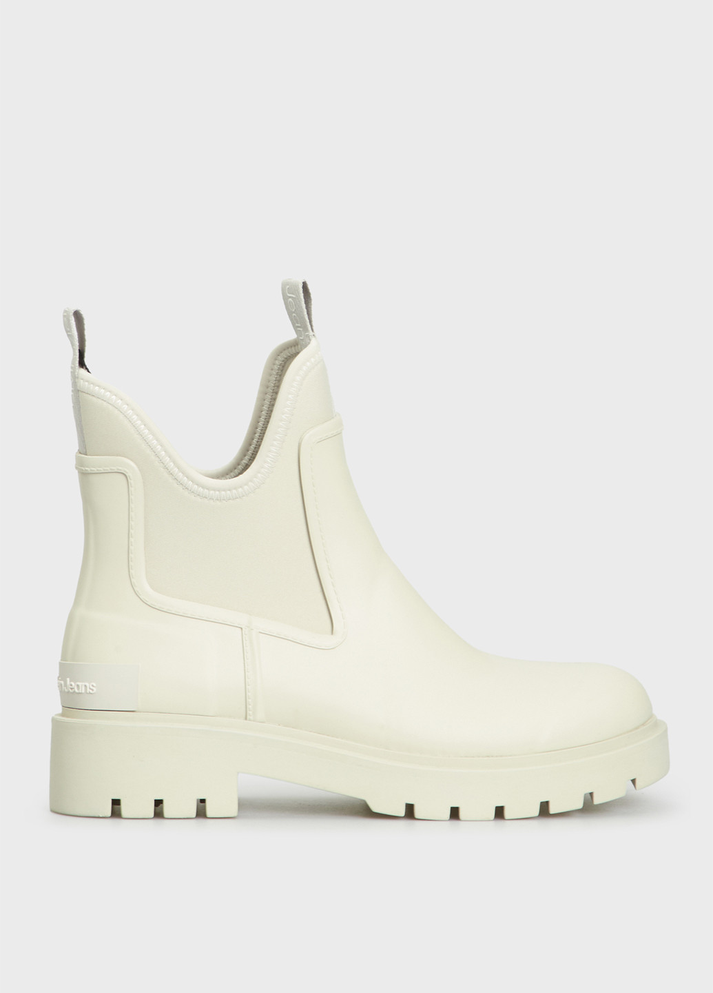 Молочные резиновые ботинки Calvin Klein Jeans