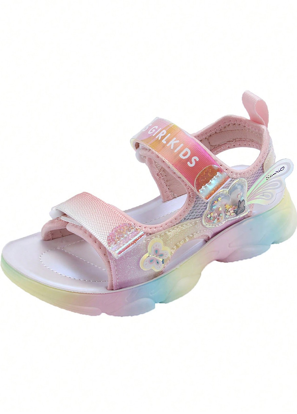 Цветные кэжуал спортивные сандалии SHEIN на липучке