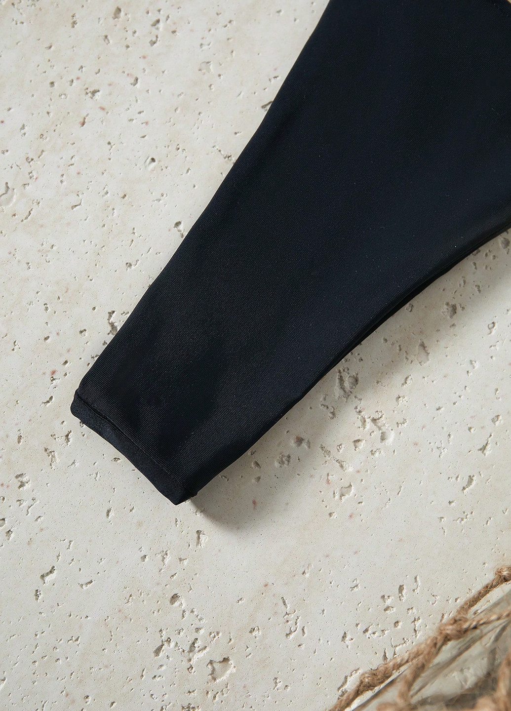 Чорний літній купальник (ліф, трусики) топ, роздільний SHEIN