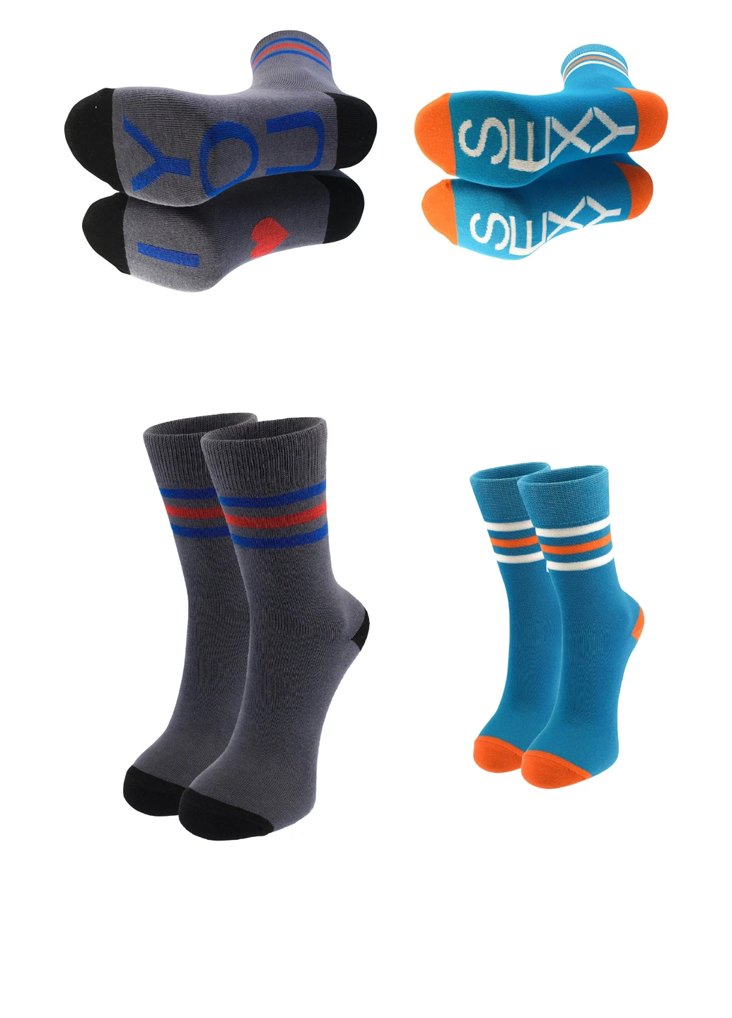 Комбіновані шкарпетки (2 пари) Mo-Ko-Ko Socks написи (25064111)