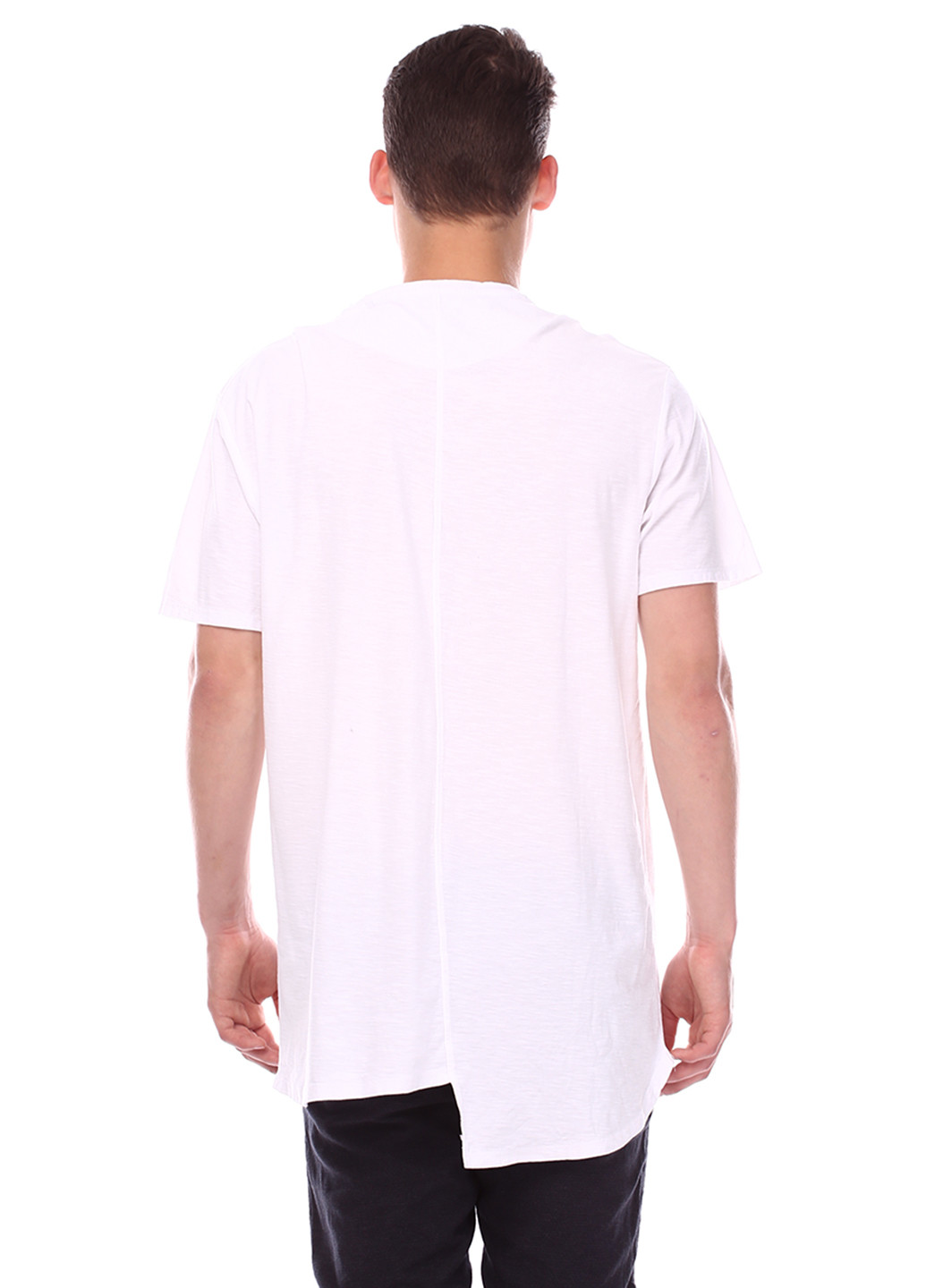 Белая летняя футболка Solid