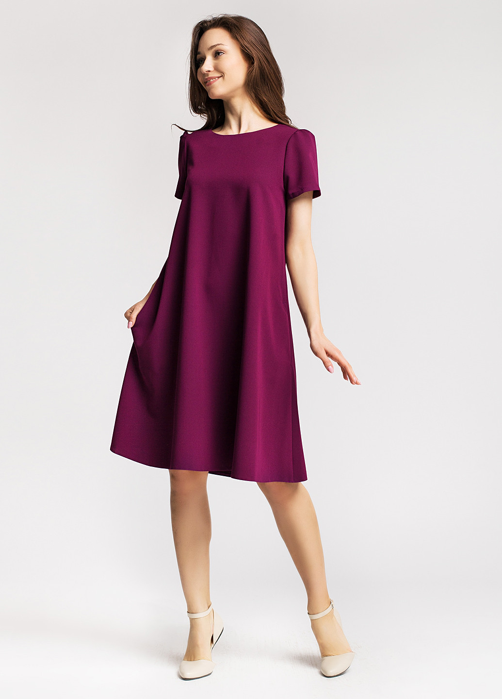 Фиолетовое кэжуал платье Nadi Renardi однотонное
