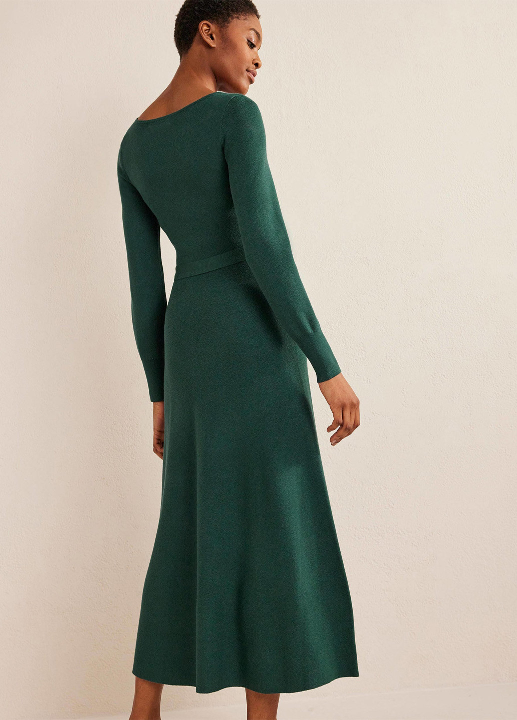 Зелена кежуал сукня кльош Boden однотонна