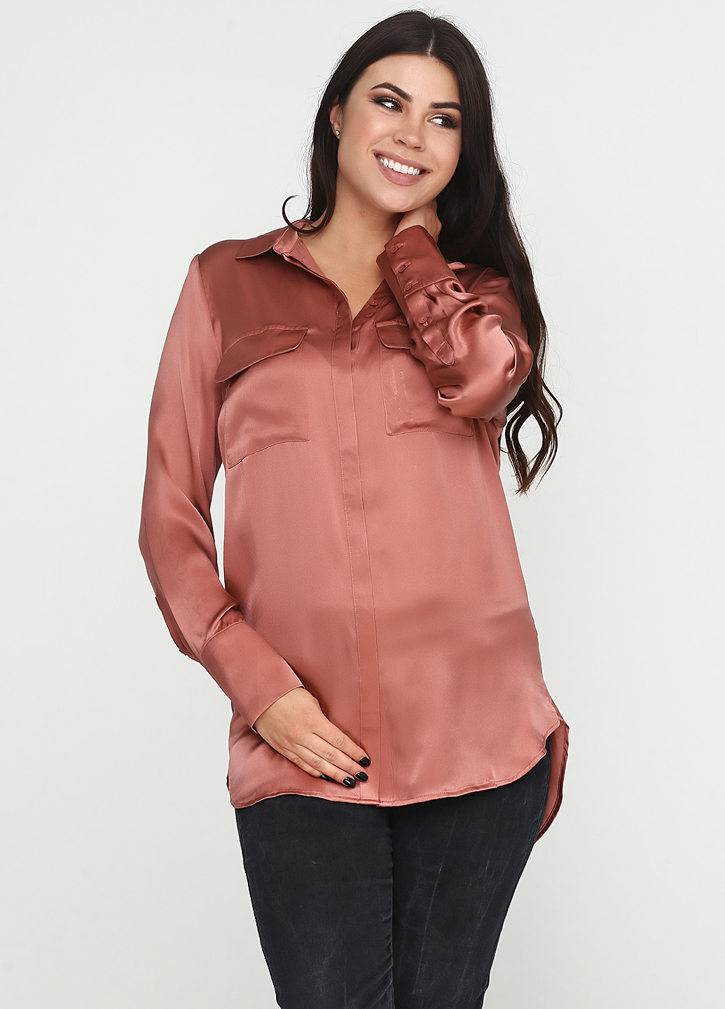 Розовая демисезонная блуза Gestuz