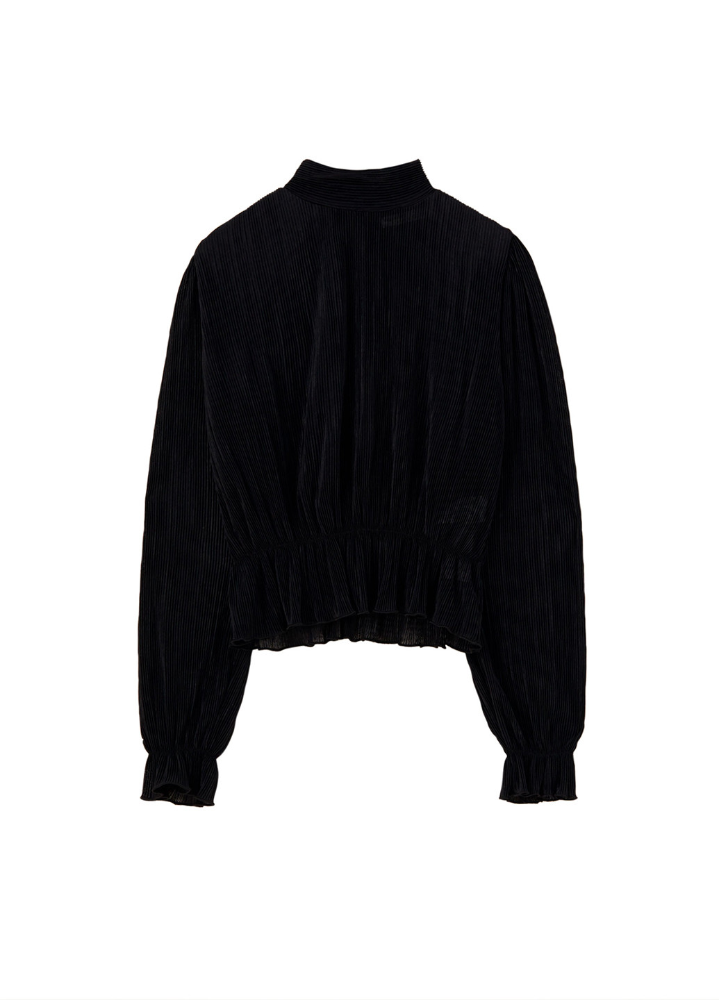 Черная демисезонная блуза Pull & Bear