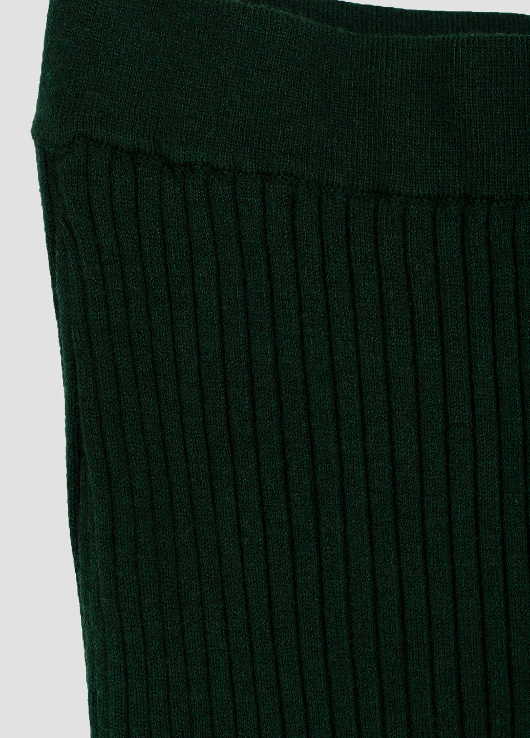 Темно-зеленая кэжуал однотонная юбка Edited