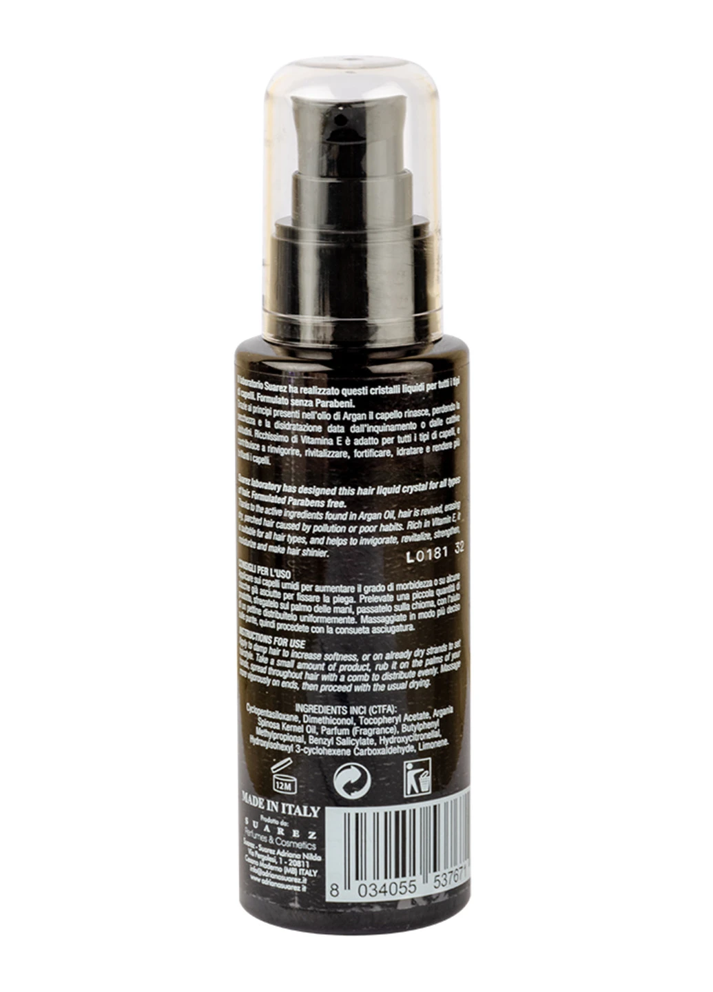 Рідкі кристали для волосся ARGAN TONIC & INVIGORATING 100 мл Nani Professional Milano (250199587)