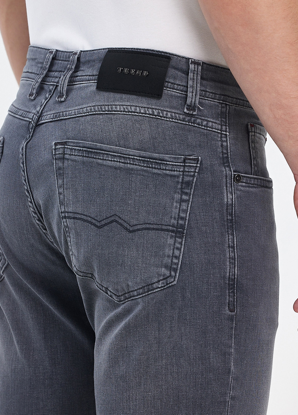 Серые демисезонные прямые джинсы Trend Collection