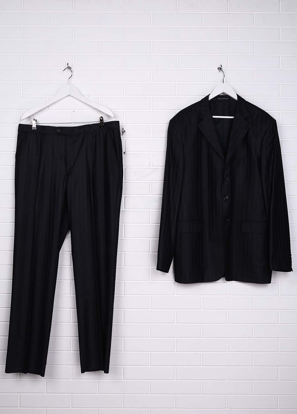 Грифельно-серый демисезонный костюм (пиджак, брюки) брючный DI PIERINO