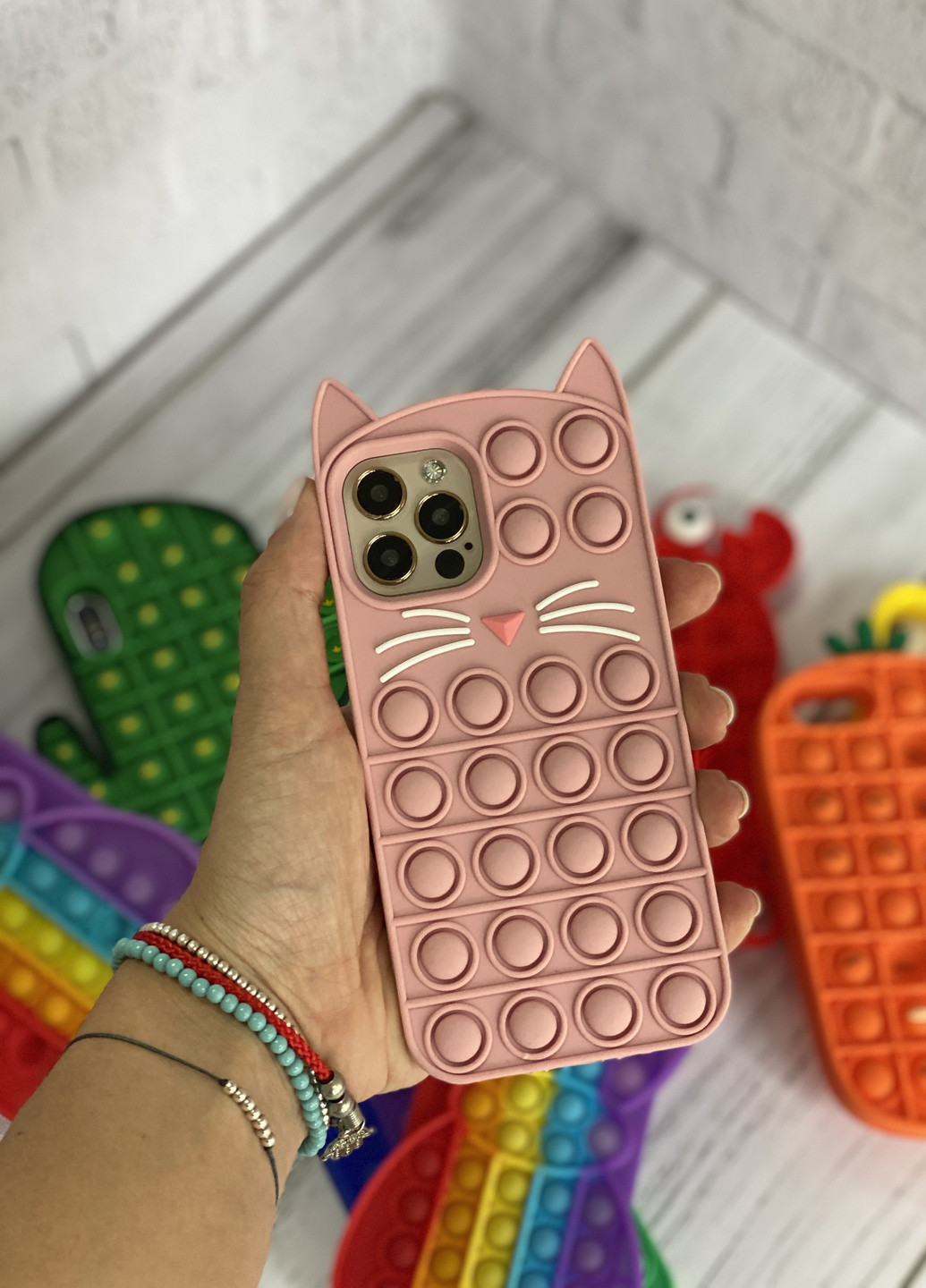 Силиконовый попит чехол антистресс pop it для телефона iPhone Х кейс с  пупыркой case розовый котик Destin iphone x (237500993) ? Купить в  интернет-магазине Каста ? Киев, Одесса, Харьков ? Доставка по всей Украине!  (#237500993)