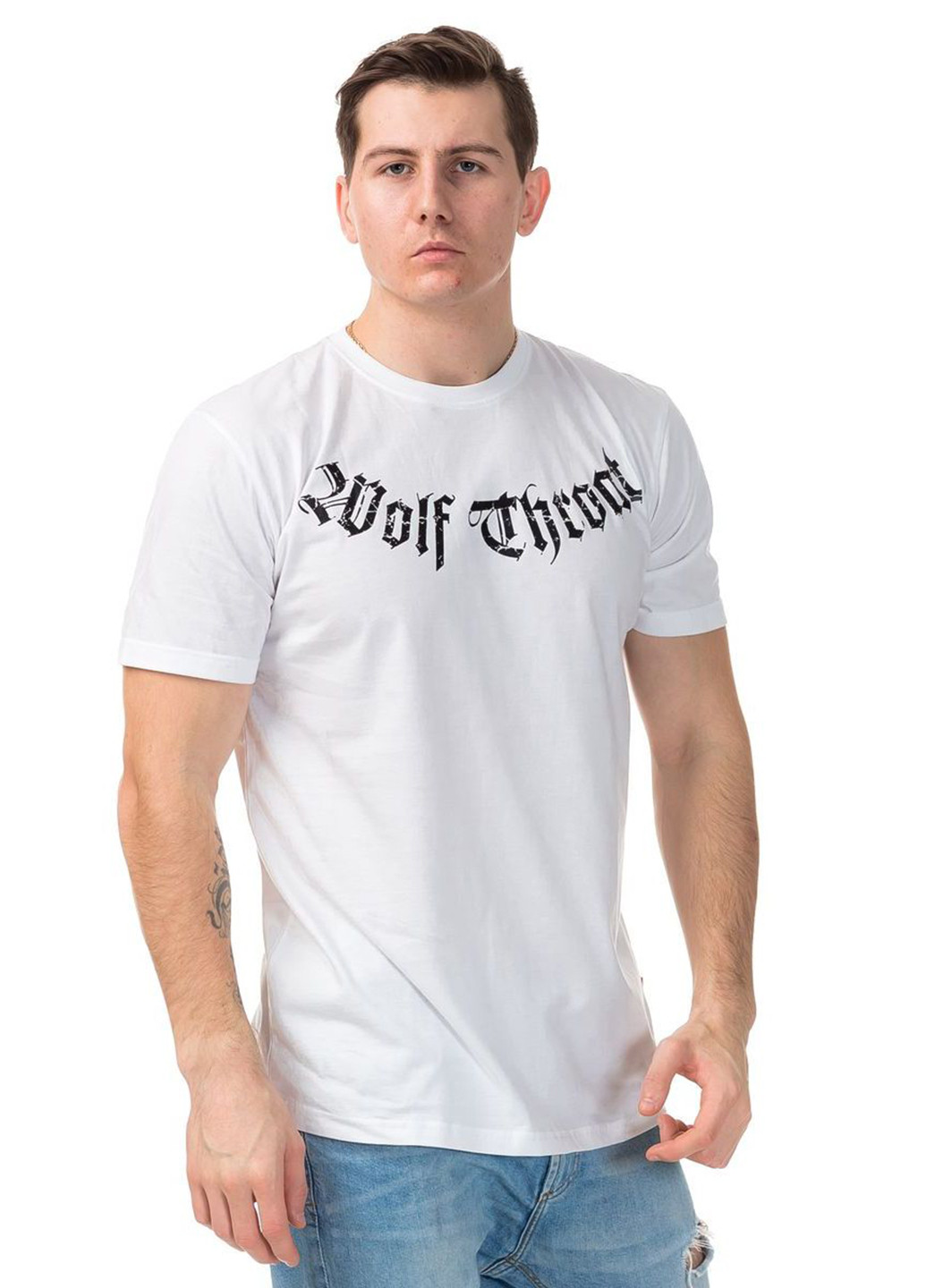 Белая футболка dobermans wolf throat ii ts65wt Dobermans Aggressive