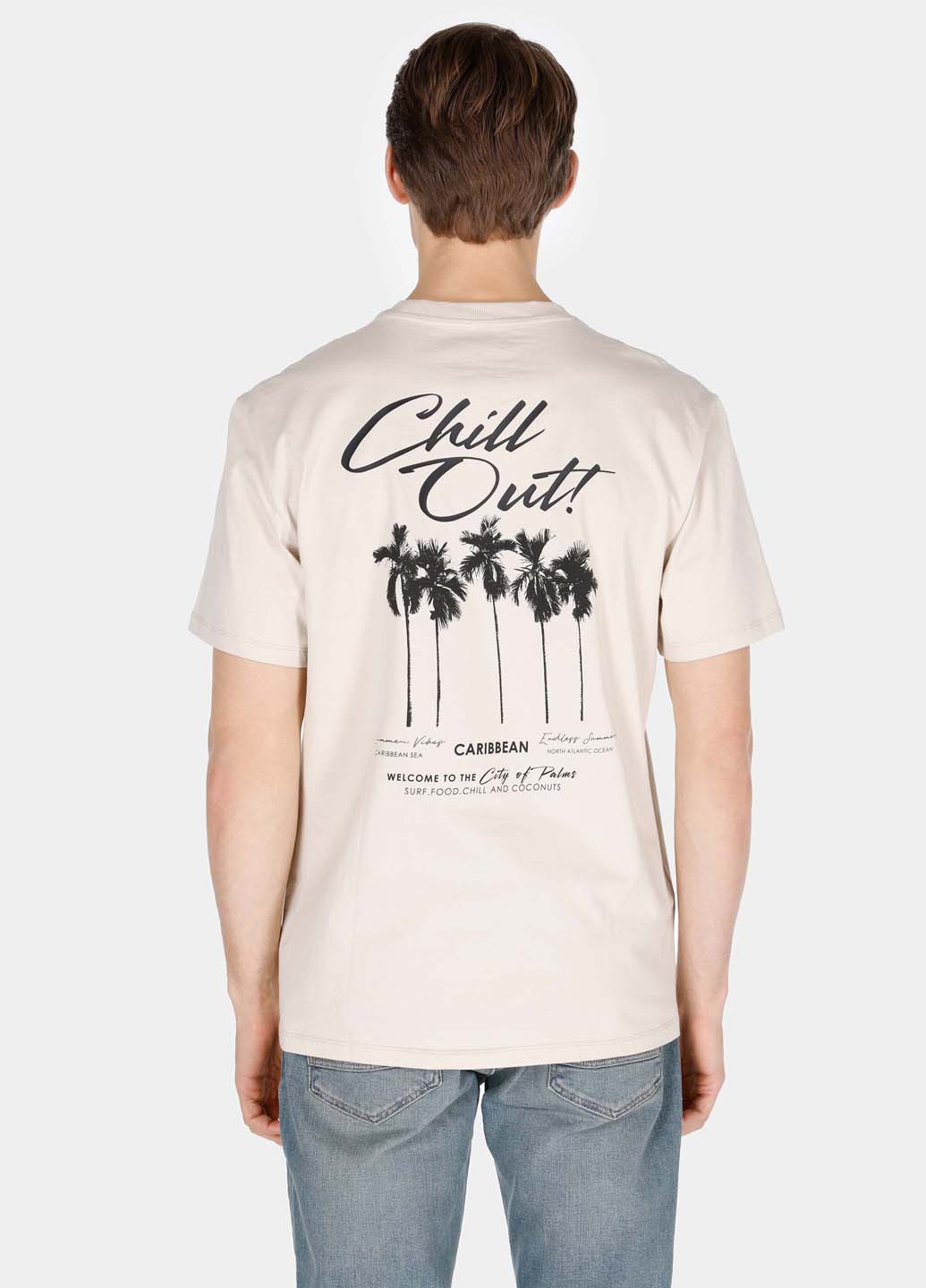 Бежевая футболка Colin's