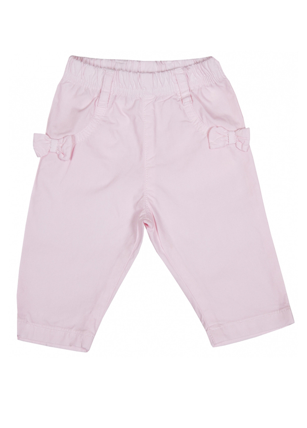 Светло-розовые кэжуал летние прямые брюки Girandola