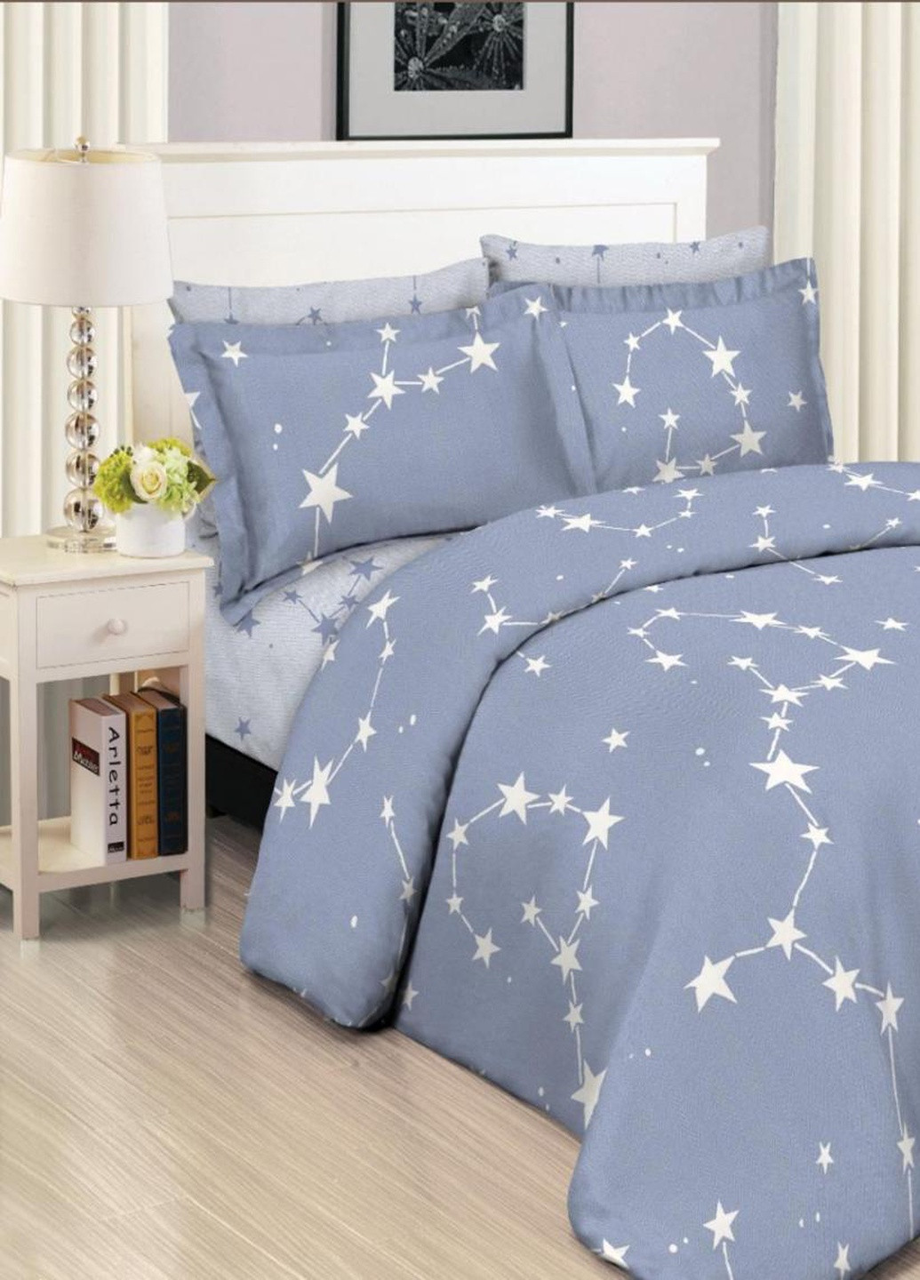 Постільна білизна сімейна ранфорс Пакистан W2071F Woodbury's Ранфорс (254761145)