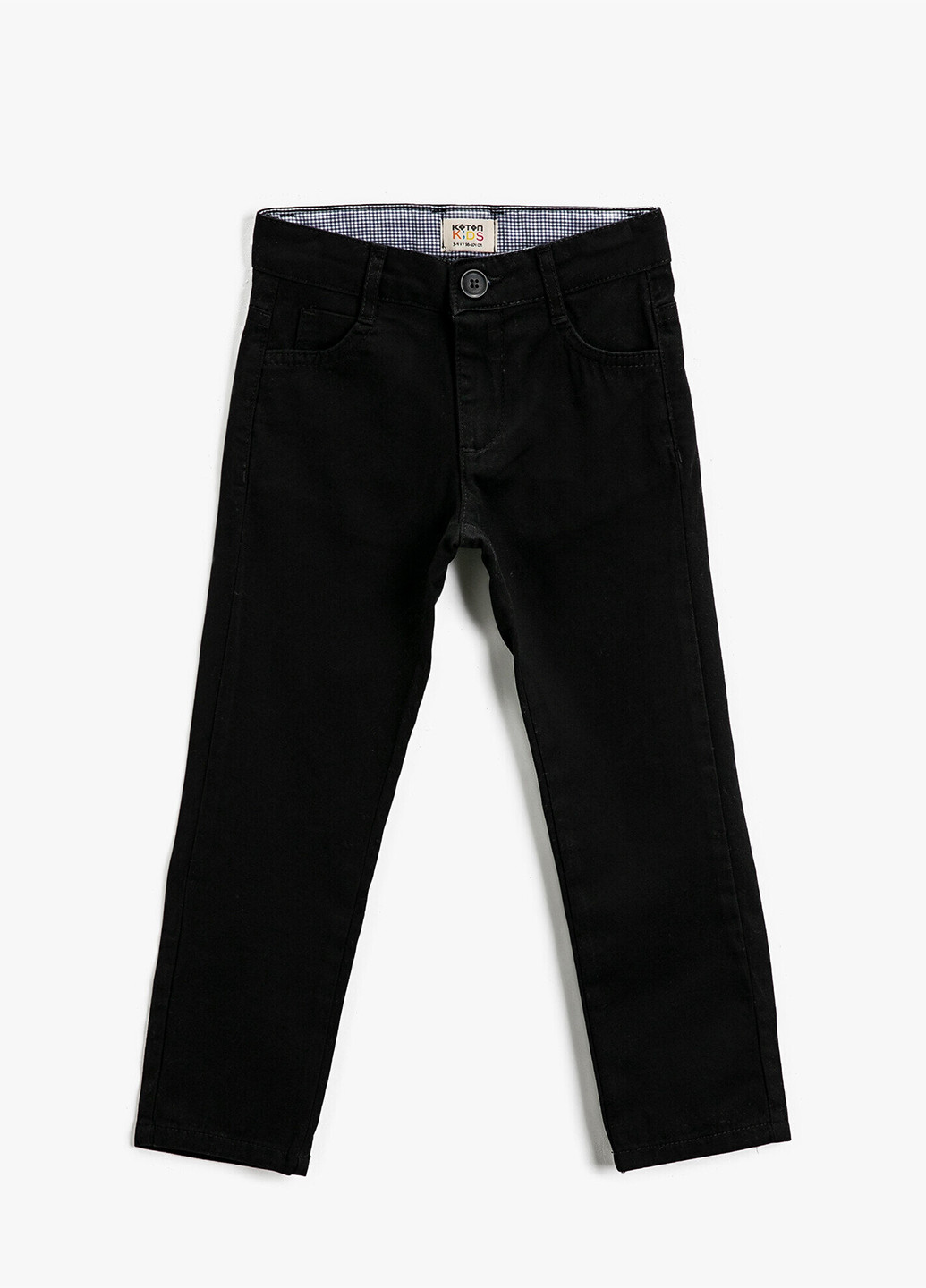 Черные демисезонные брюки прямые KOTON