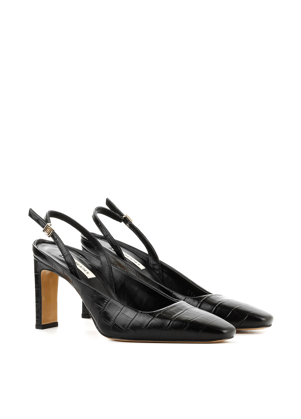 Le'BERDES Туфлі слінгбекі чорний з натуральна шкіра, україна — літо (294097579)