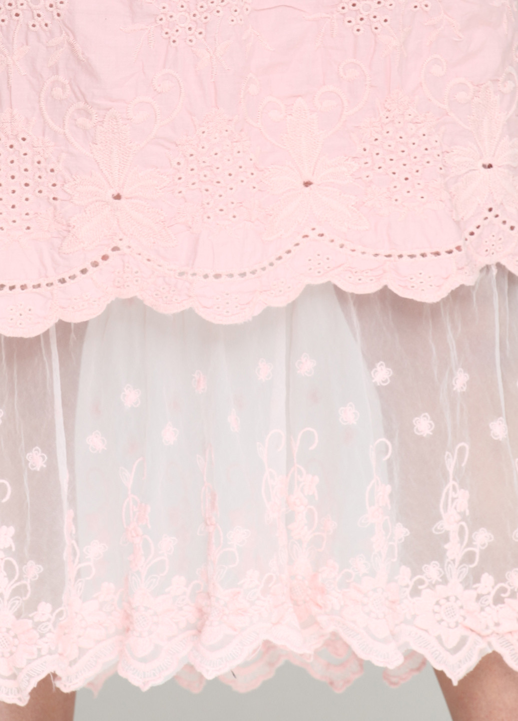 Светло-розовая кэжуал с орнаментом юбка Moda in Italy миди