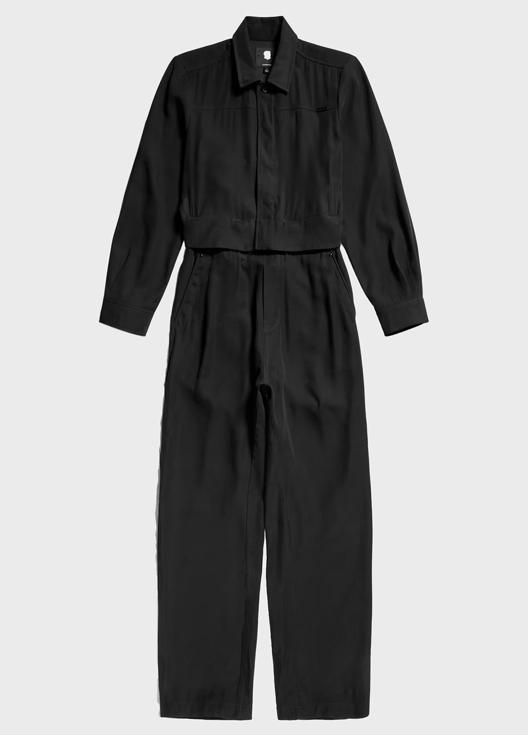 Комбінезон G-Star Raw комбінезон-брюки однотонний чорний кежуал віскоза