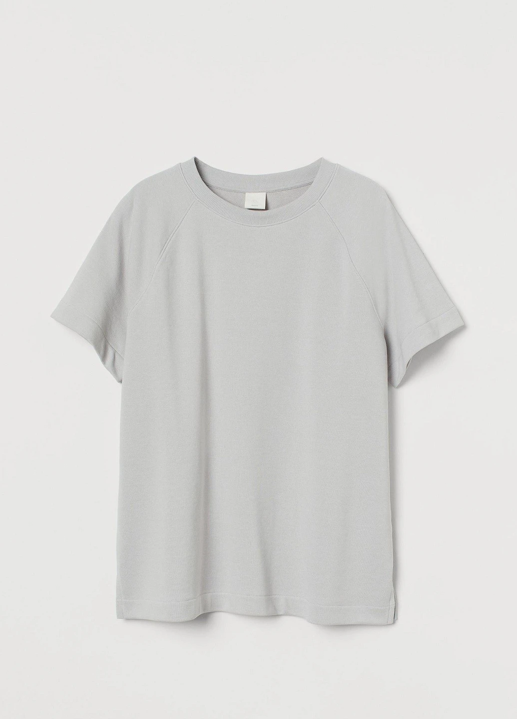 Светло-серый свитшот H&M однотонный (252436888)