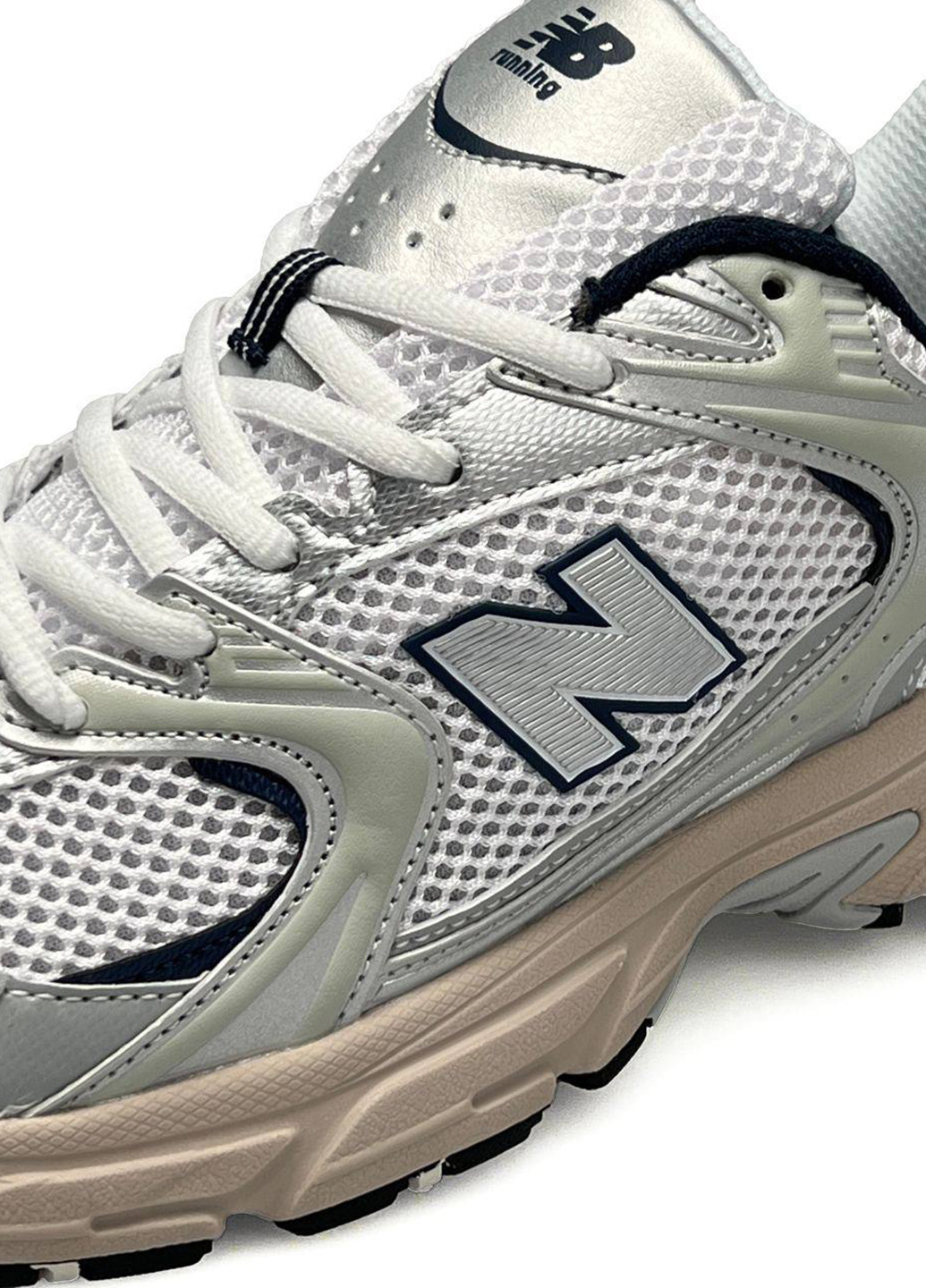 Цветные демисезонные кроссовки New Balance 530 Silver Beige Men’s Premium