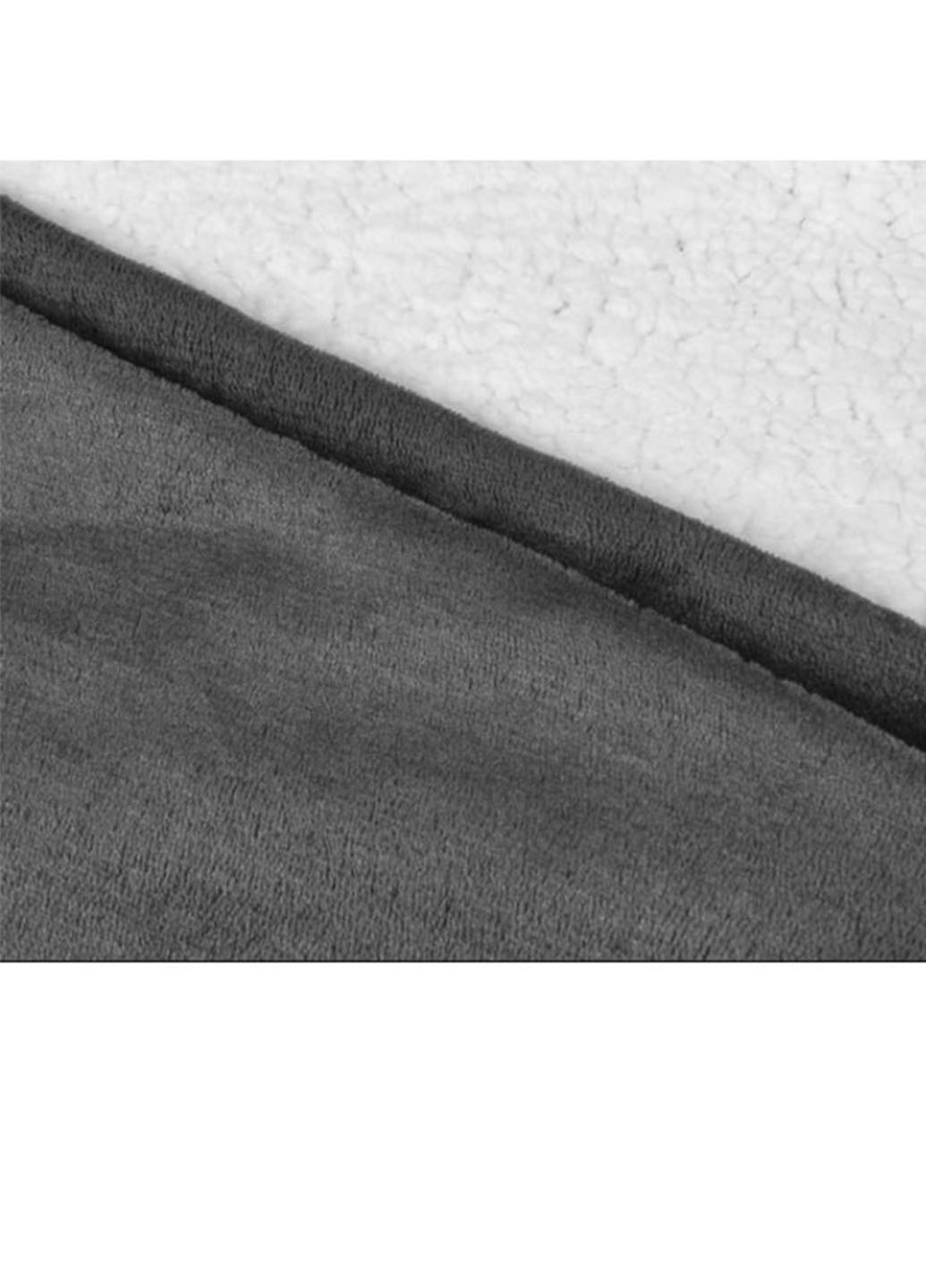 Толстовка плед с рукавами и капюшоном Huggle Hoodie оверсайз, теплый худи с большим карманом для рук Серый TOP (254584138)