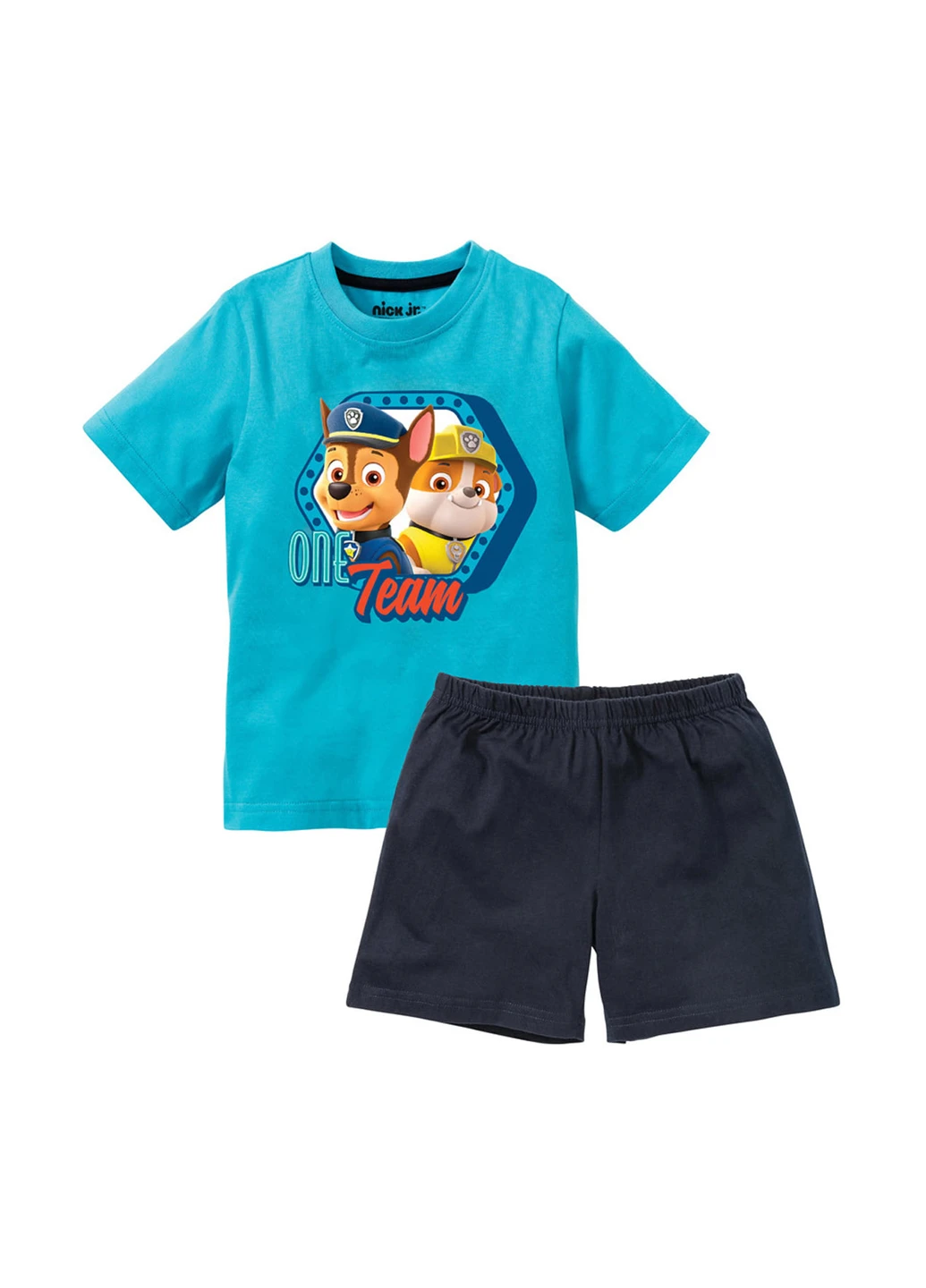 Голубой летний комплект (футболка, шорты) Nick Jr