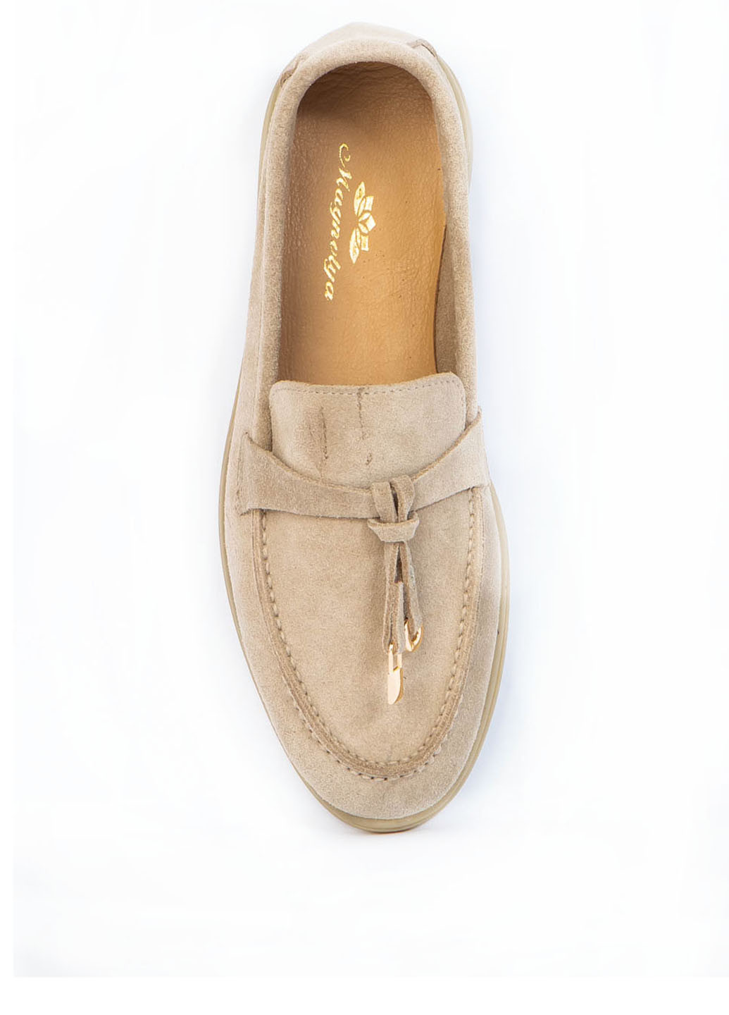 Magnolya Туфли лоферы светло-бежевый з натуральная замша, — демисезон (311262517)