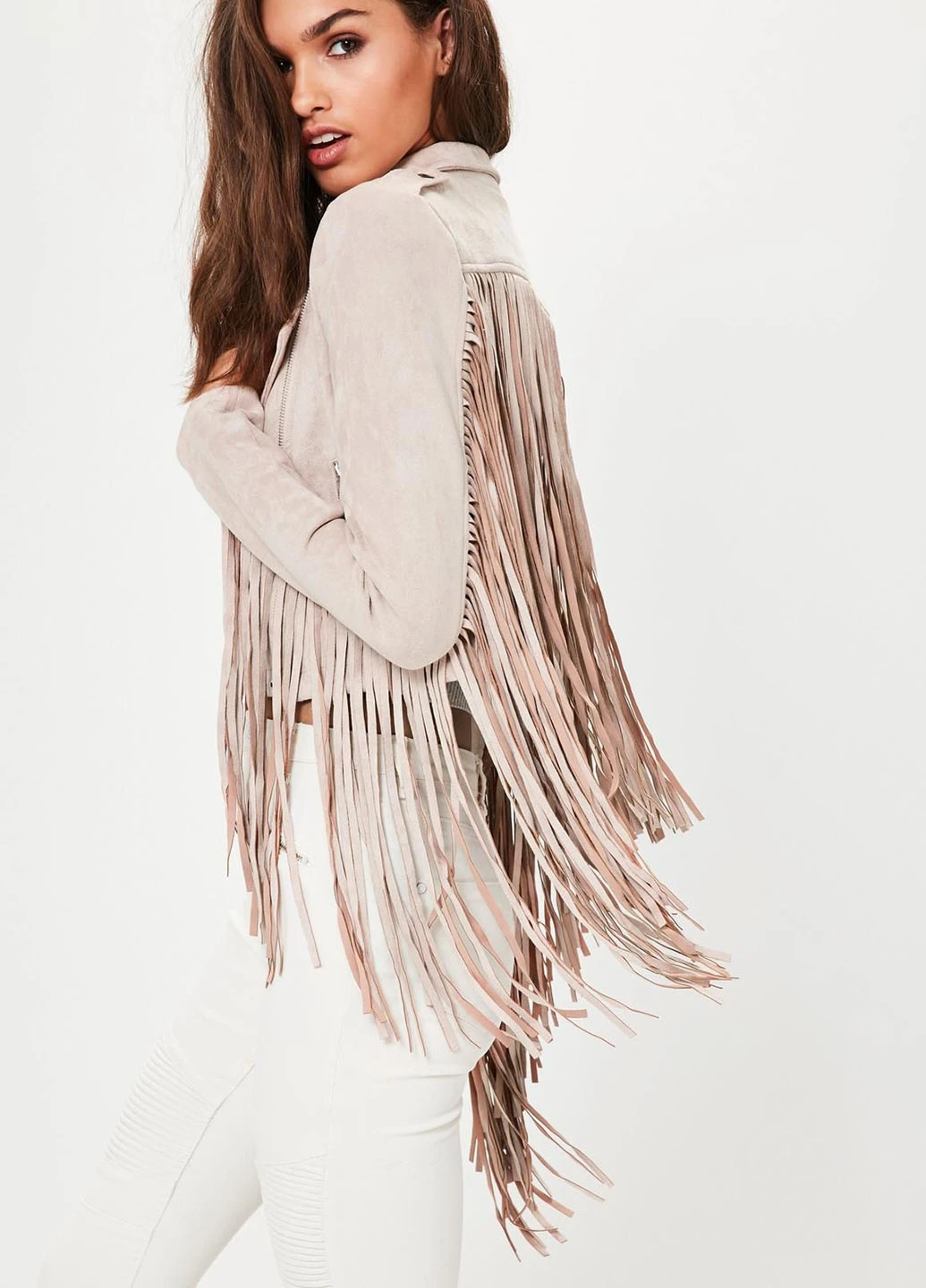 Пудрова демісезонна куртка Missguided