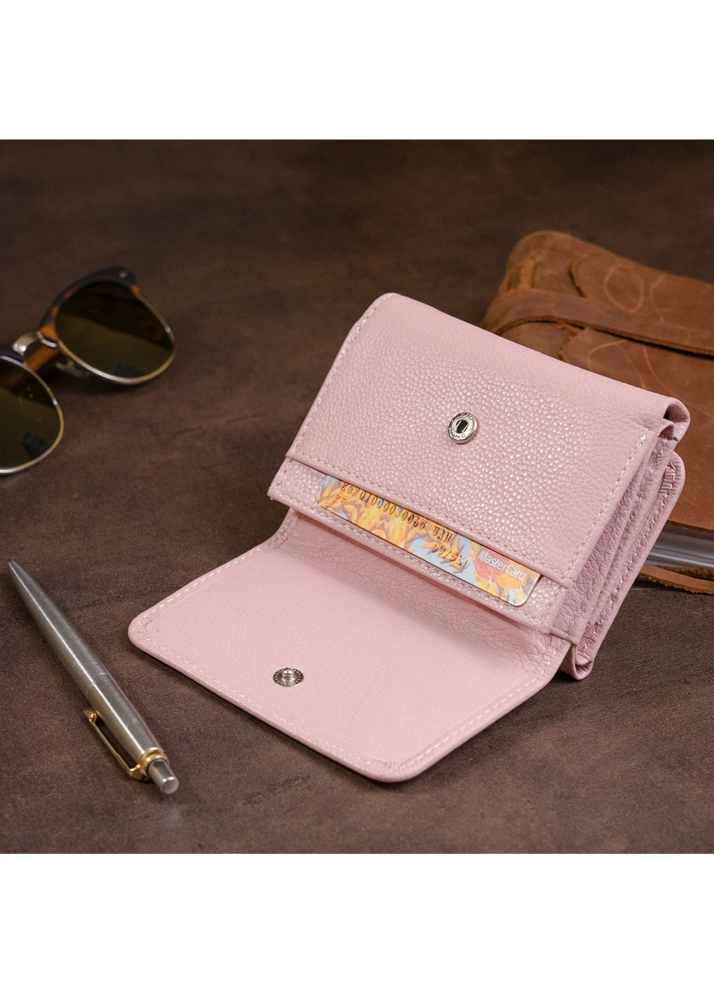 Женский кожаный кошелек 11,3х8,7х1,3 см st leather (229461366)
