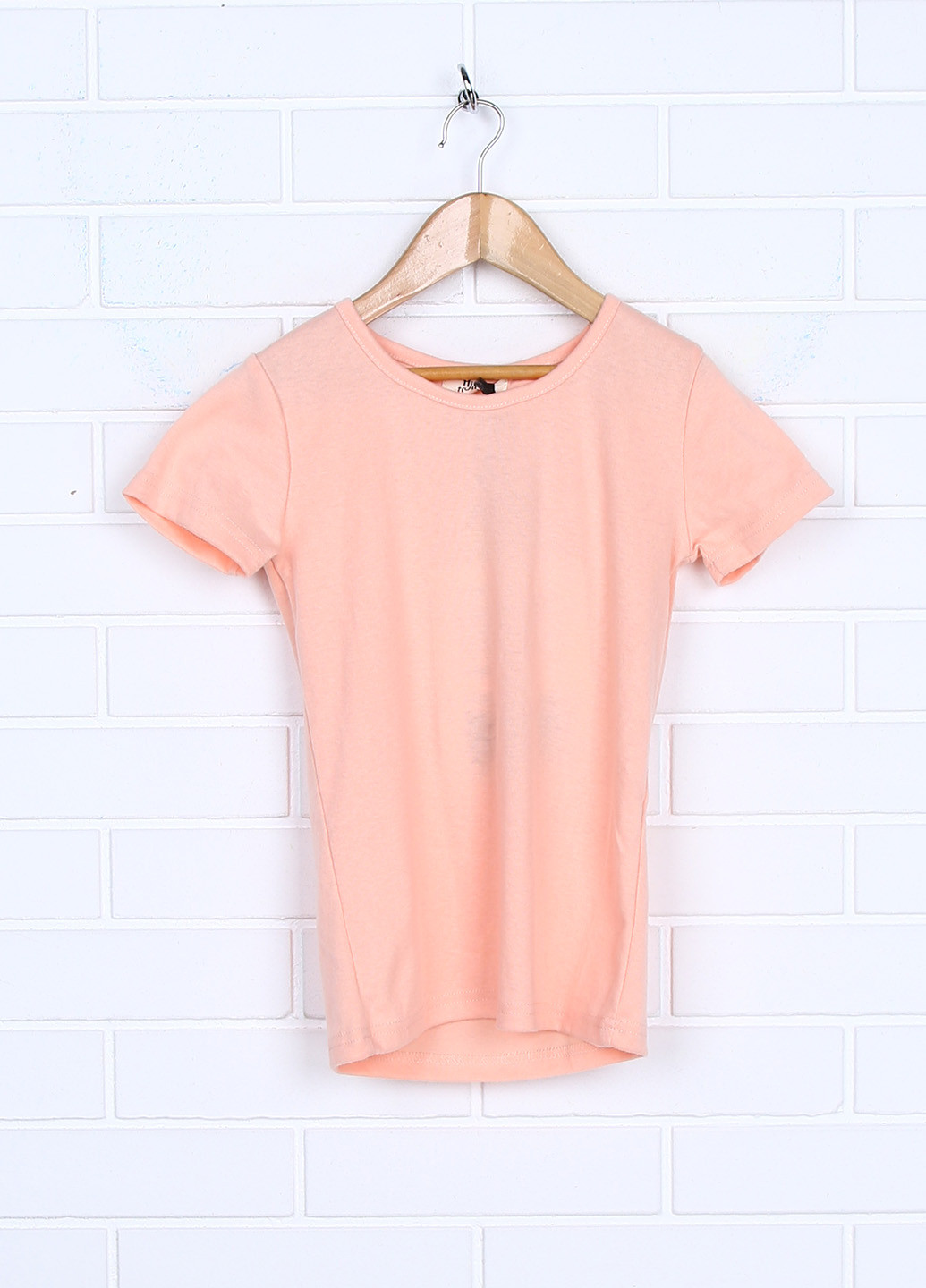 Персиковая летняя футболка с коротким рукавом Mini Molly