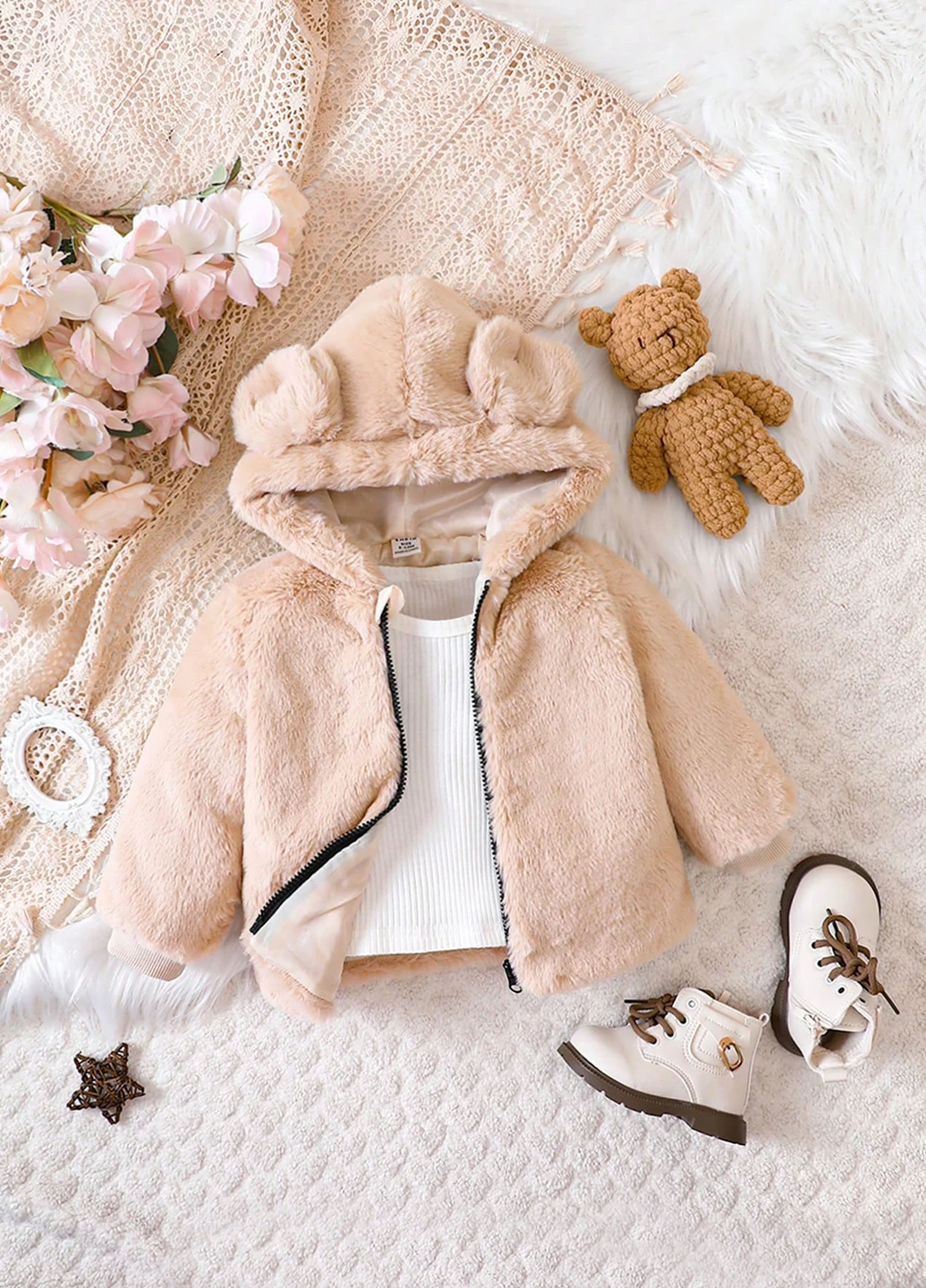 Бежевая демисезонная куртка SHEIN