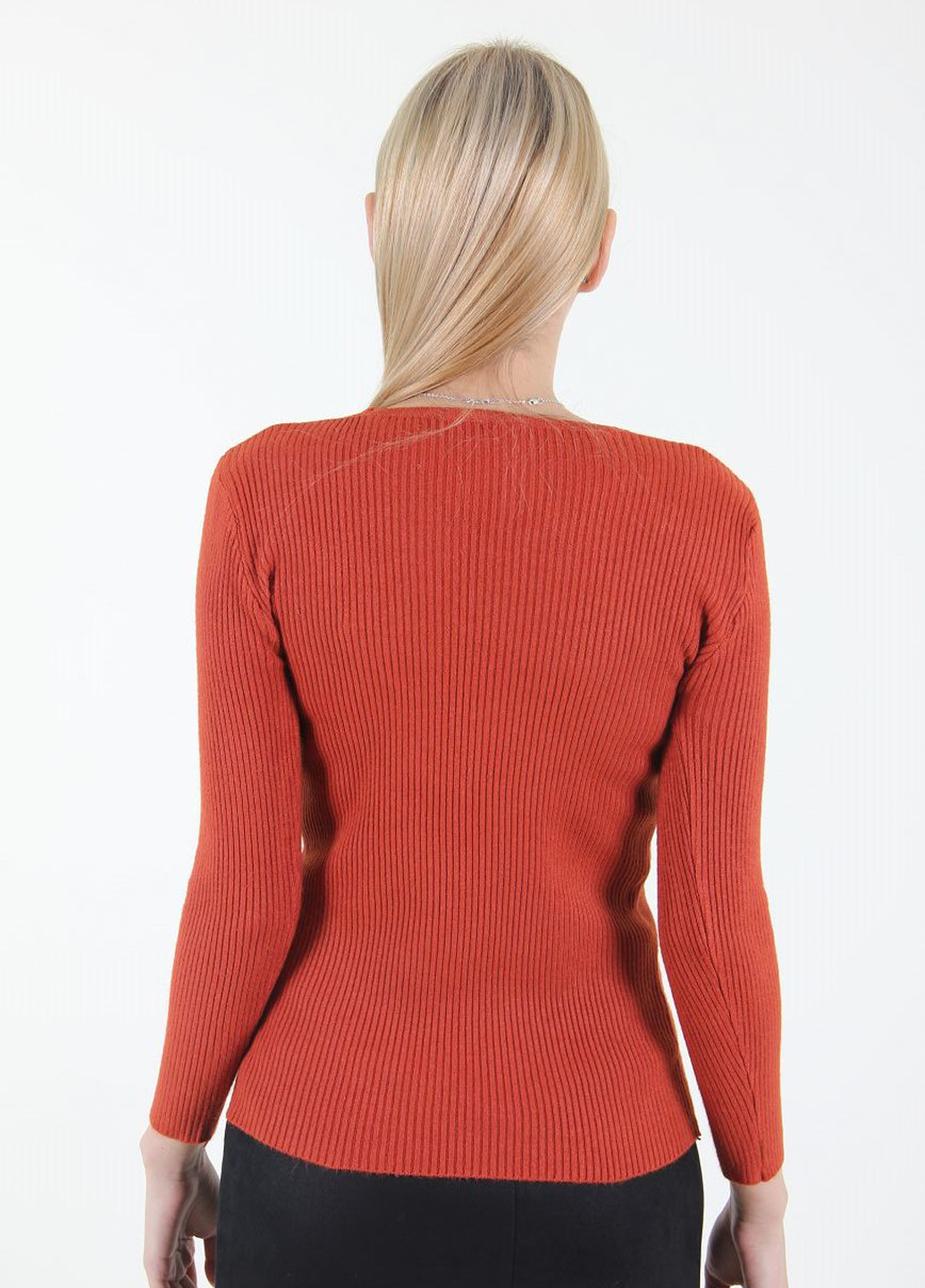 Теракотовий демісезонний пуловер пуловер Ladies Fasfion
